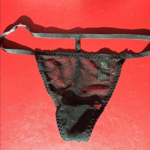 New Lace V-String Very Sexy Thong Panty Mesh Dot - Picture 1 of 2